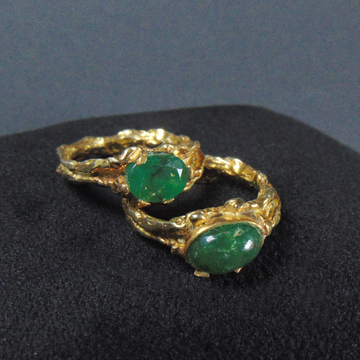 BIŻUTERIA SREBRNA ZE SZMARAGDAMI