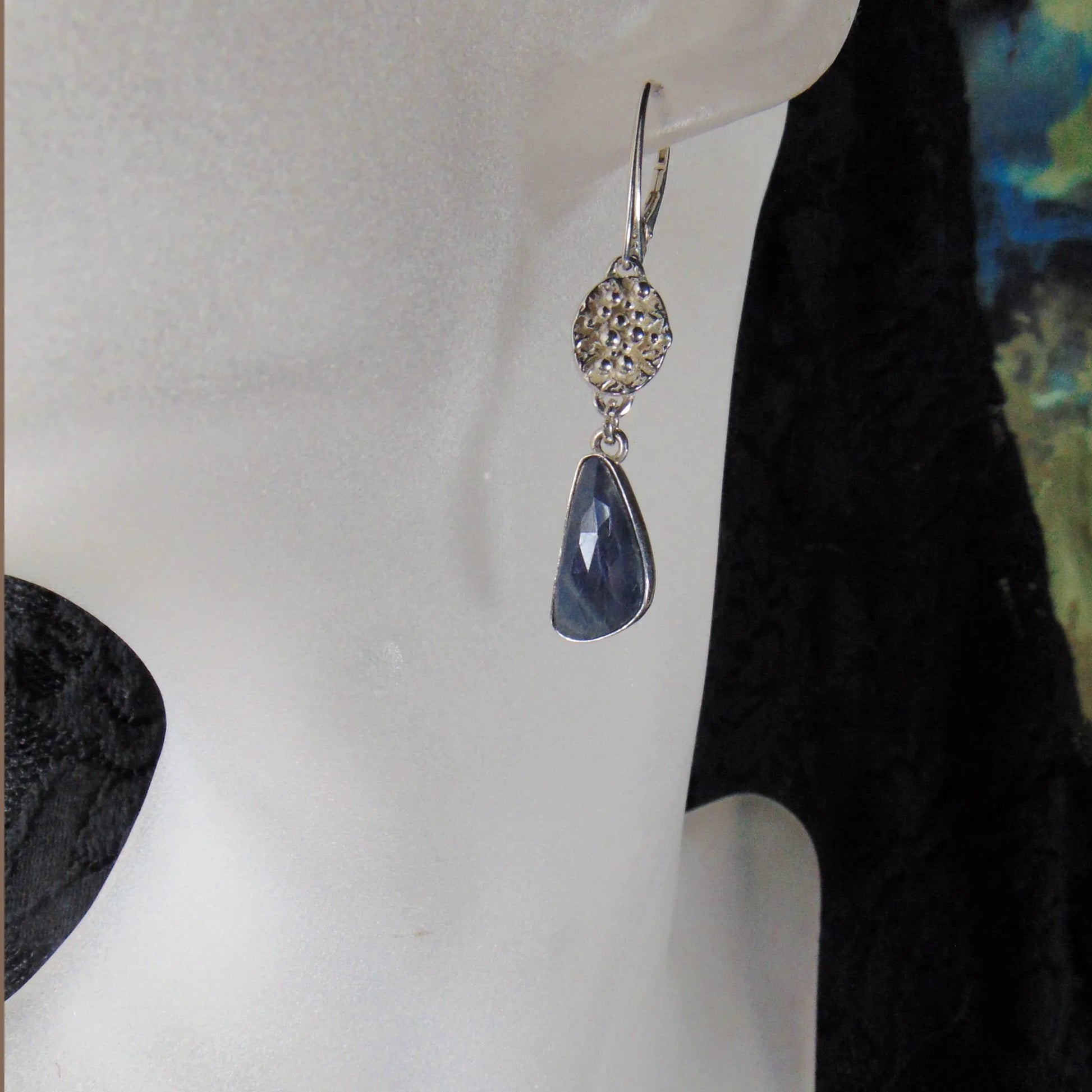 Długie kolczyki z szafirami - EPIR Art Jewellery&Gemstone