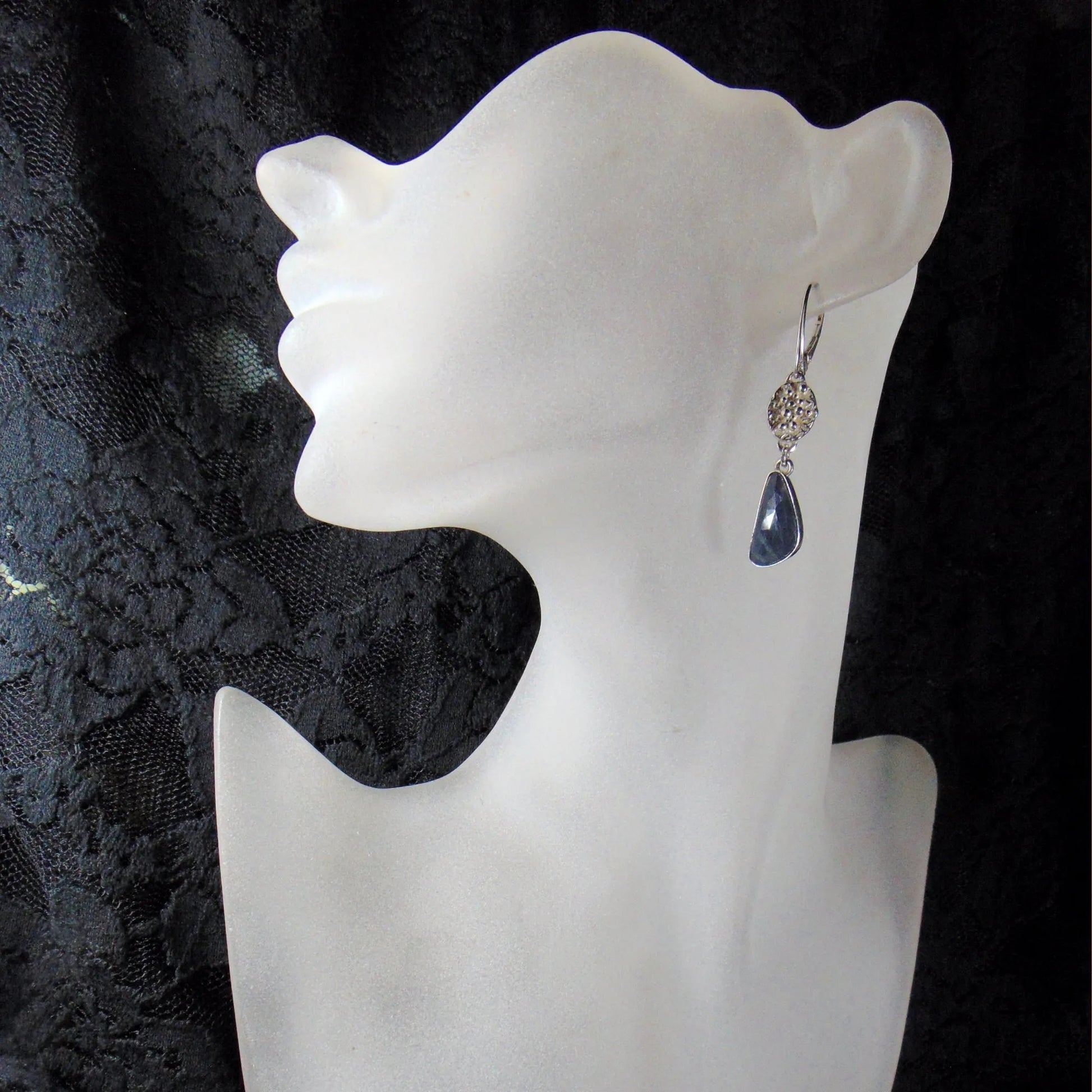 Długie kolczyki z szafirami - EPIR Art Jewellery&Gemstone