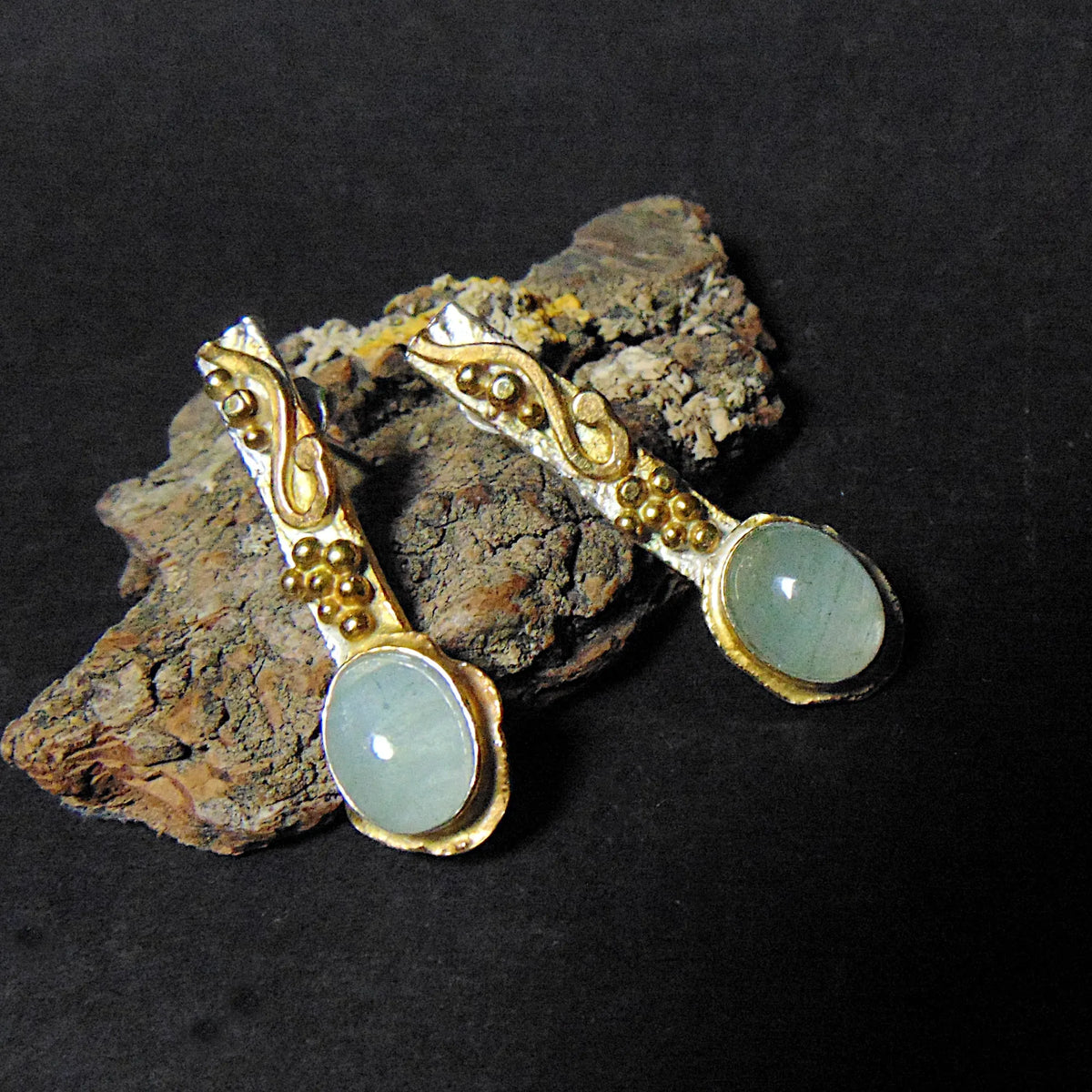 BIŻUTERIA SREBRNA Z AKWAMARYNAMI