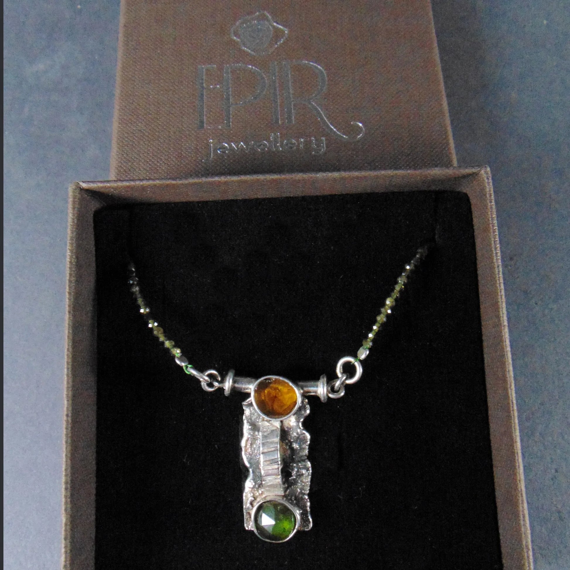 Naszyjnik z dwoma turmalinami - EPIR Art Jewellery&Gemstone