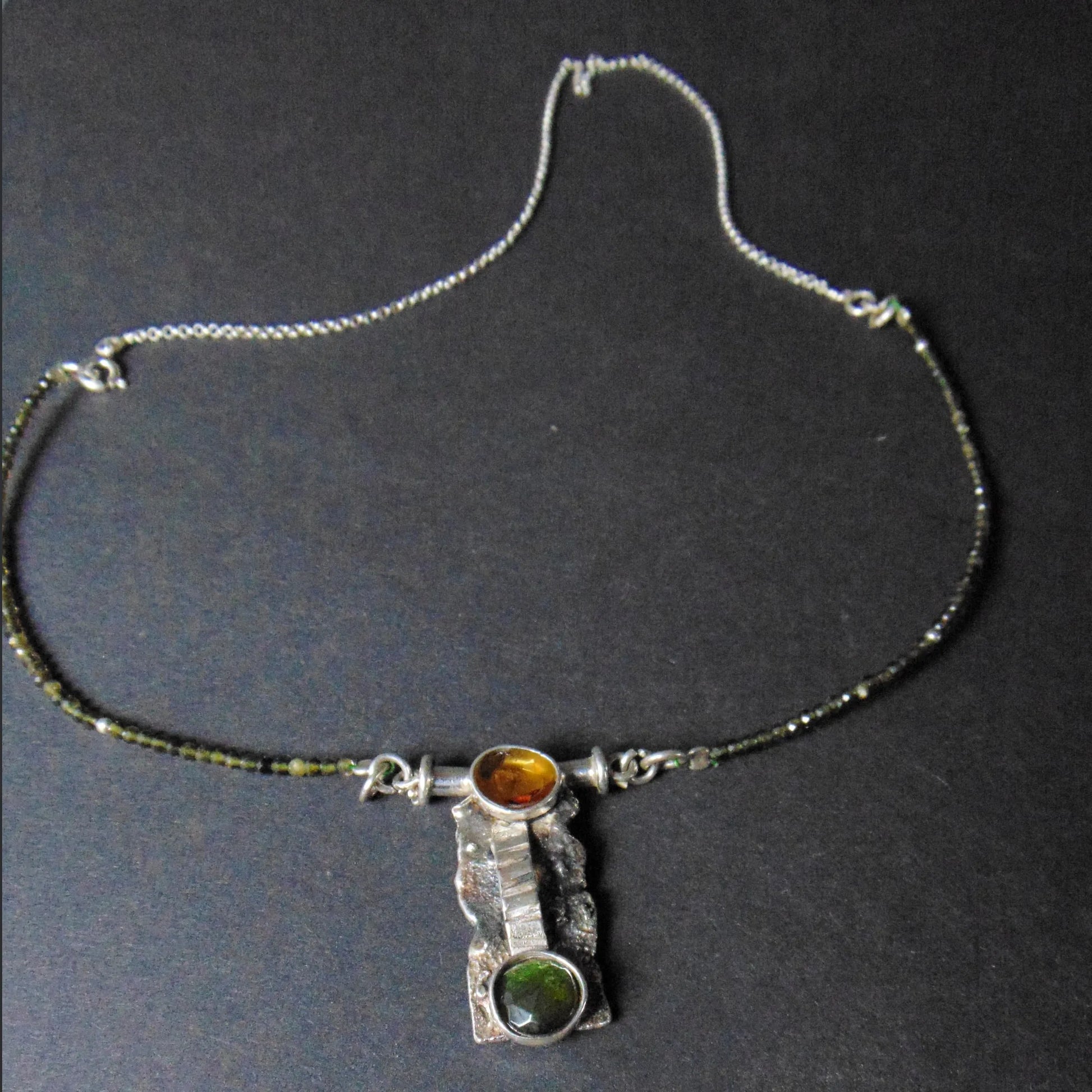 Naszyjnik z dwoma turmalinami - EPIR Art Jewellery&Gemstone
