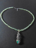 Naszyjnik z opalem i serpentynitami - EPIR Art Jewellery&Gemstone