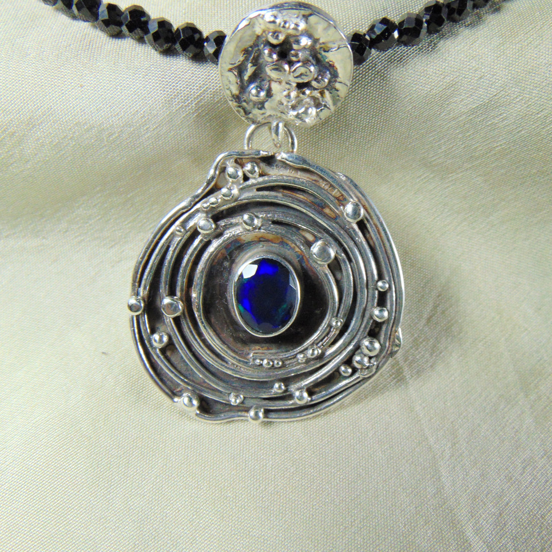 Wisior "Planety" z czarnym opalem etiopskim - EPIR Art Jewellery&Gemstone