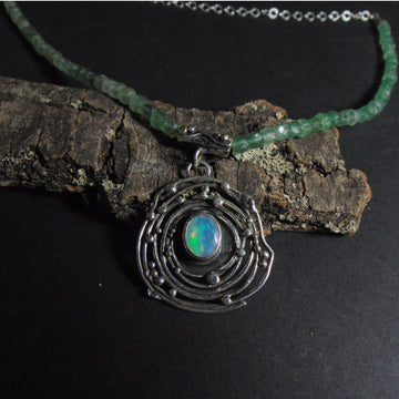 Wisior "Planety" z opalem - EPIR Art Jewellery&Gemstone