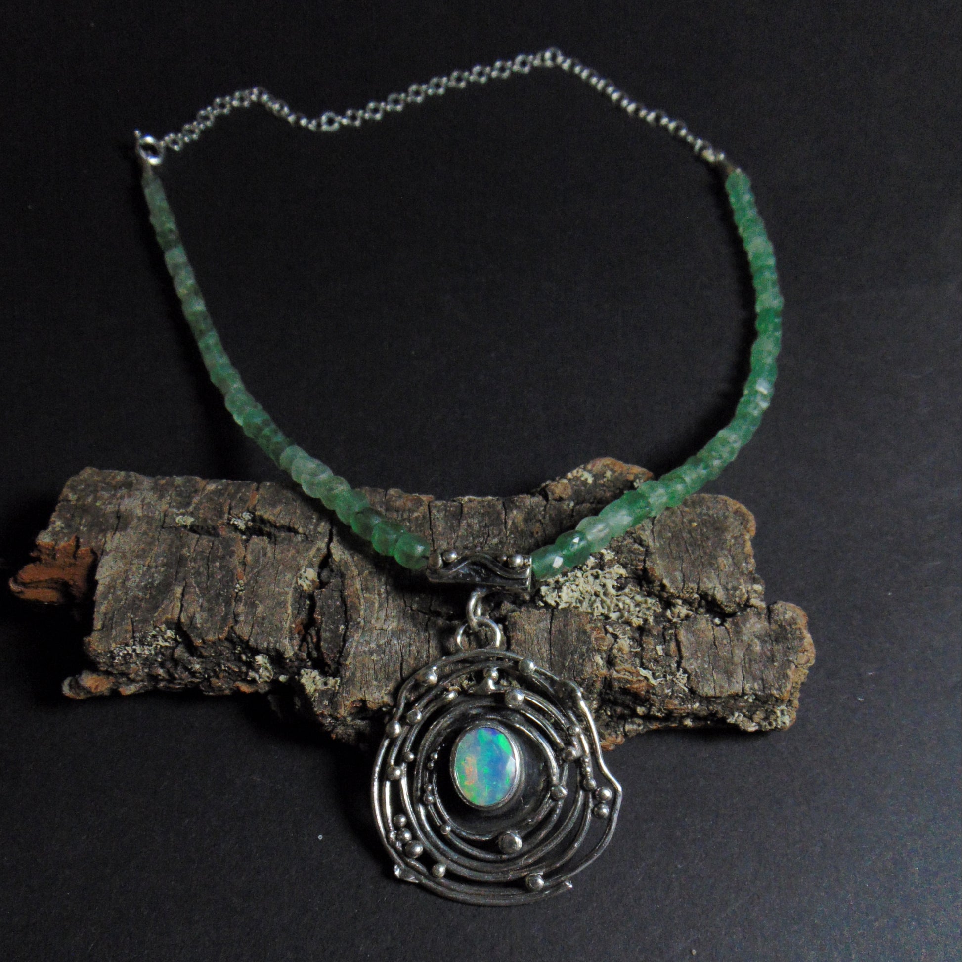 Wisior "Planety" z opalem - EPIR Art Jewellery&Gemstone