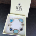 Bransoletka z larimarami i kyanitami - EPIR Art Jewellery&Gemstone
