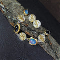 Bransoletka z niebieskimi i czarnymi opalami - EPIR Art Jewellery&Gemstone