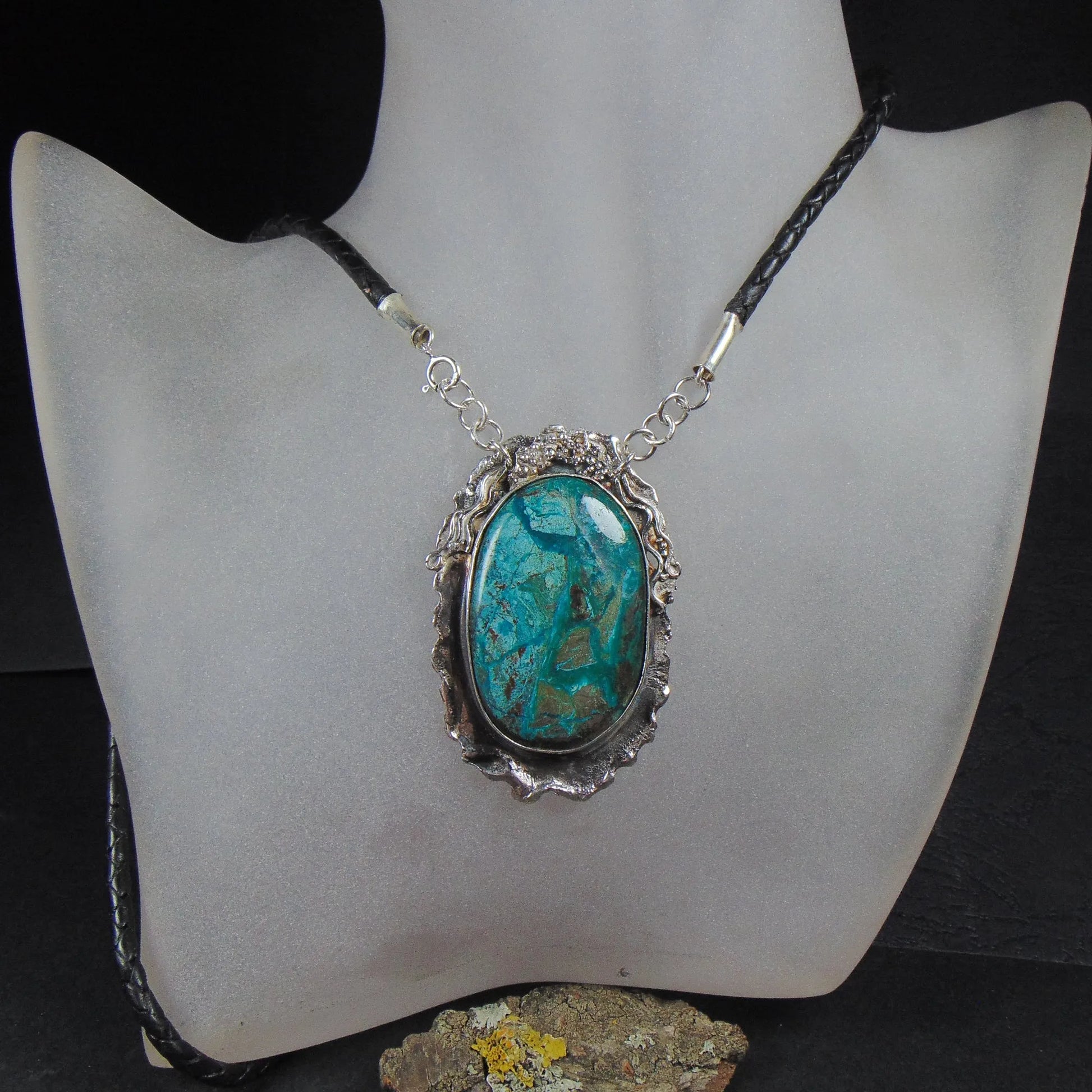 Duży wisior z chryzokolą - EPIR Art Jewellery&Gemstone