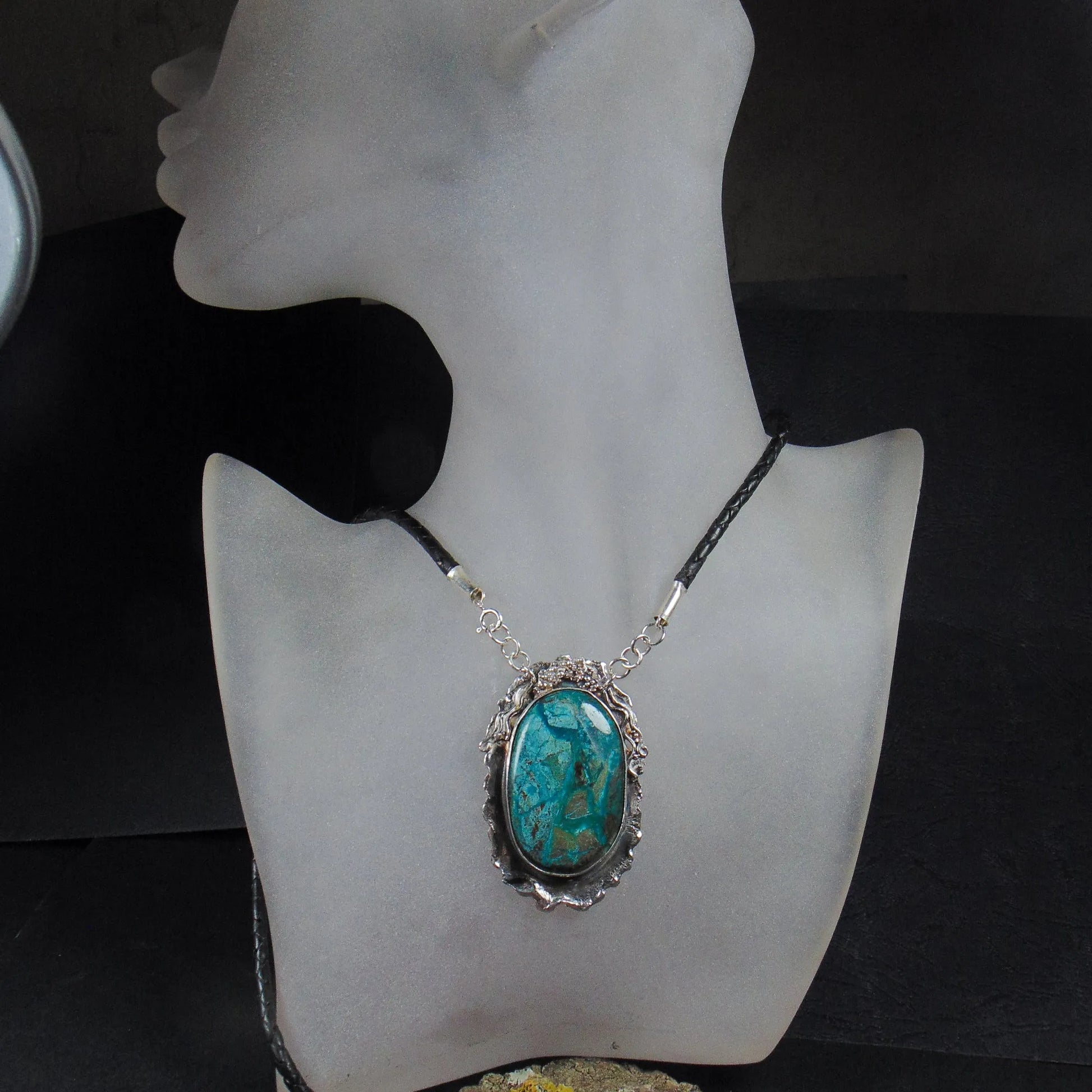 Duży wisior z chryzokolą - EPIR Art Jewellery&Gemstone