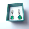 Kolczyki srebne sztyfty z chalcedonitem - EPIR Art Jewellery&Gemstone