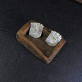 Kolczyki sztyfty z czerwonymi turmalinami - EPIR Art Jewellery&Gemstone