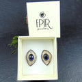 Kolczyki sztyfty z iolitami - EPIR Art Jewellery&Gemstone