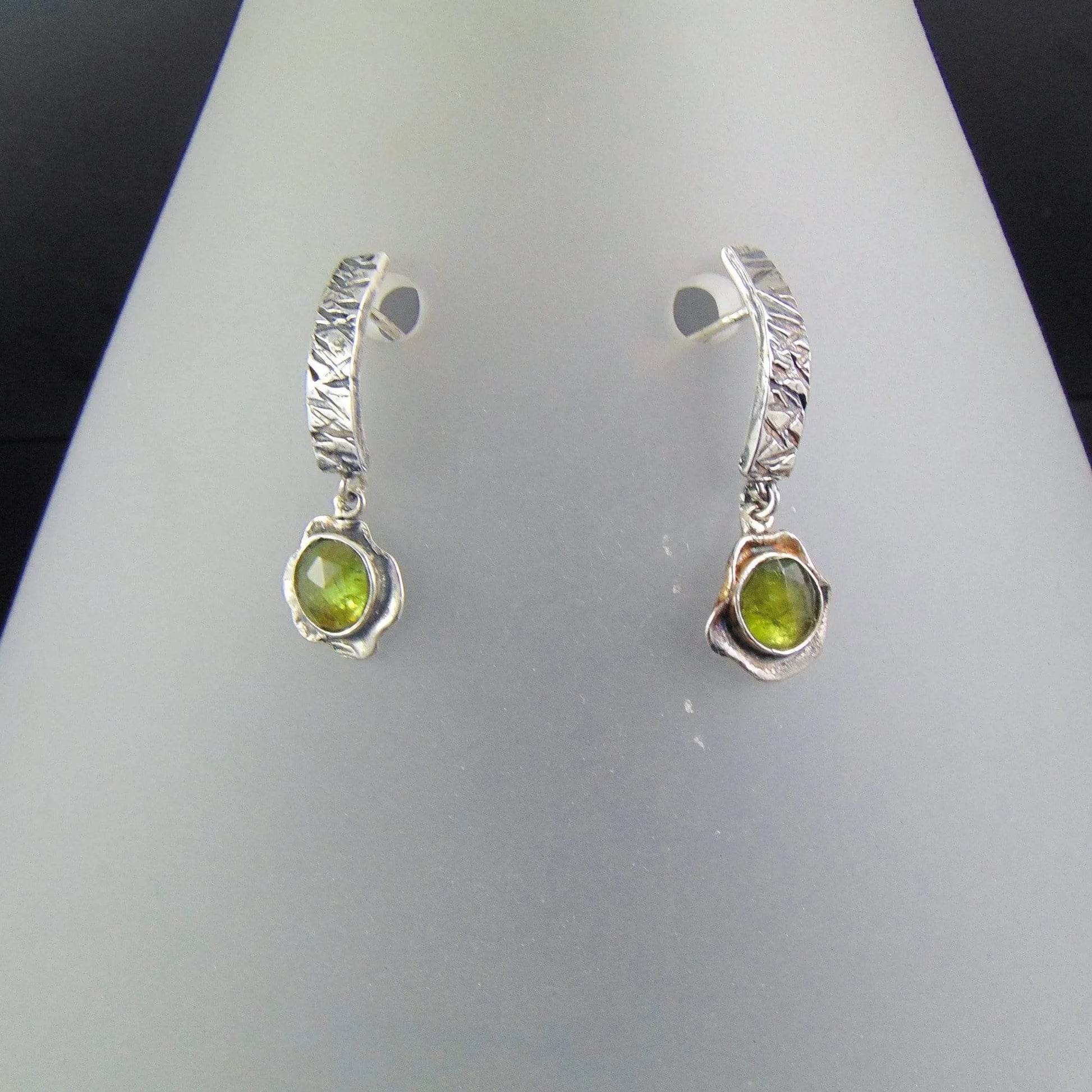 Kolczyki sztyfty z zielonymi turmalinami - EPIR Art Jewellery&Gemstone