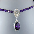 Naszyjnik z ametystów z wisiorkiem z ametystem - EPIR Art Jewellery&Gemstone