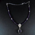 Naszyjnik z ametystów z wisiorkiem z ametystem - EPIR Art Jewellery&Gemstone
