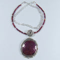 Naszyjnik z dużym rubinem - EPIR Art Jewellery&Gemstone