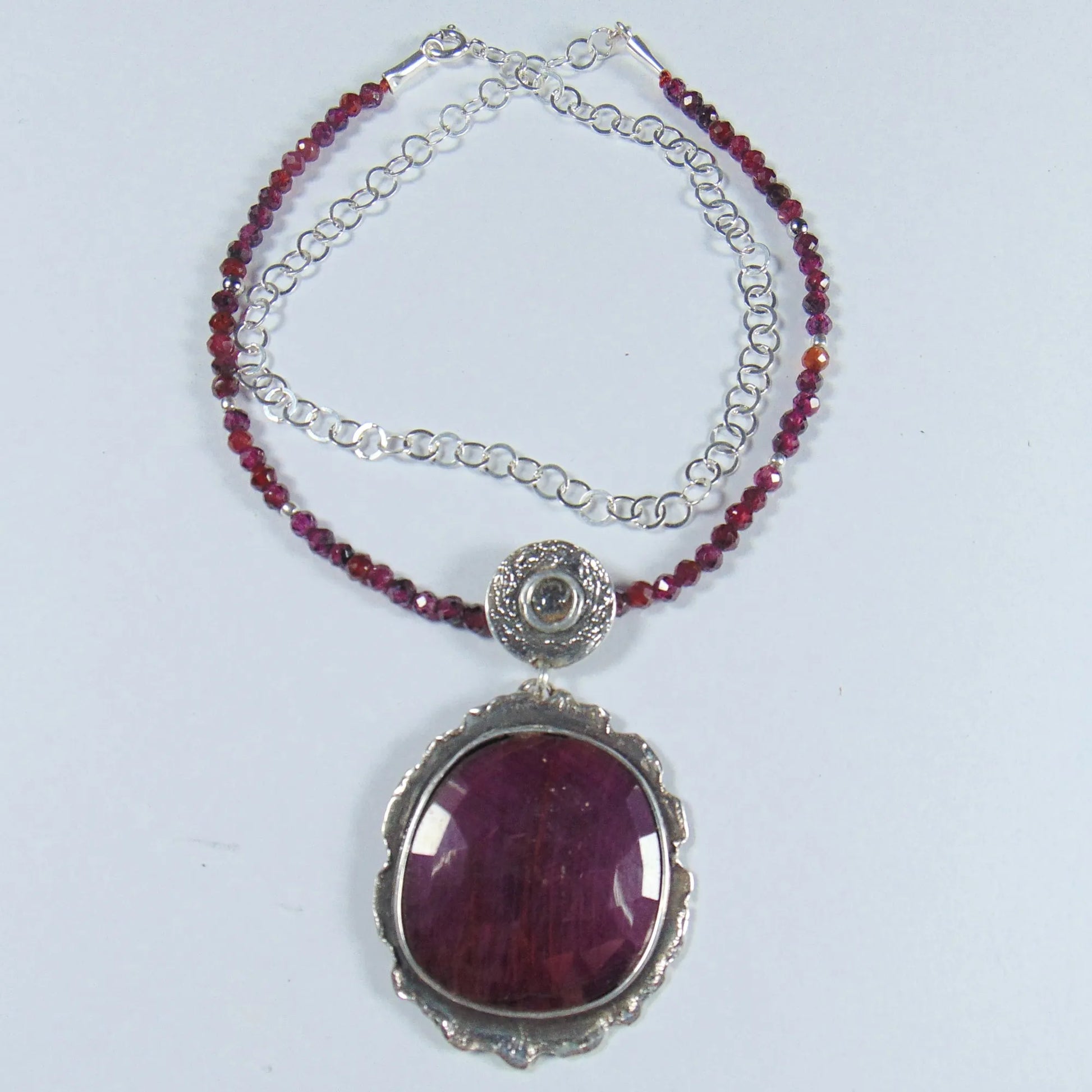 Naszyjnik z dużym rubinem - EPIR Art Jewellery&Gemstone