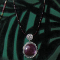 Naszyjnik z dużym rubinem - EPIR Art Jewellery&Gemstone