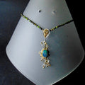 Naszyjnik z zielono -niebieskim opalem - EPIR Art Jewellery&Gemstone