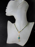 Naszyjnik z zielono -niebieskim opalem - EPIR Art Jewellery&Gemstone