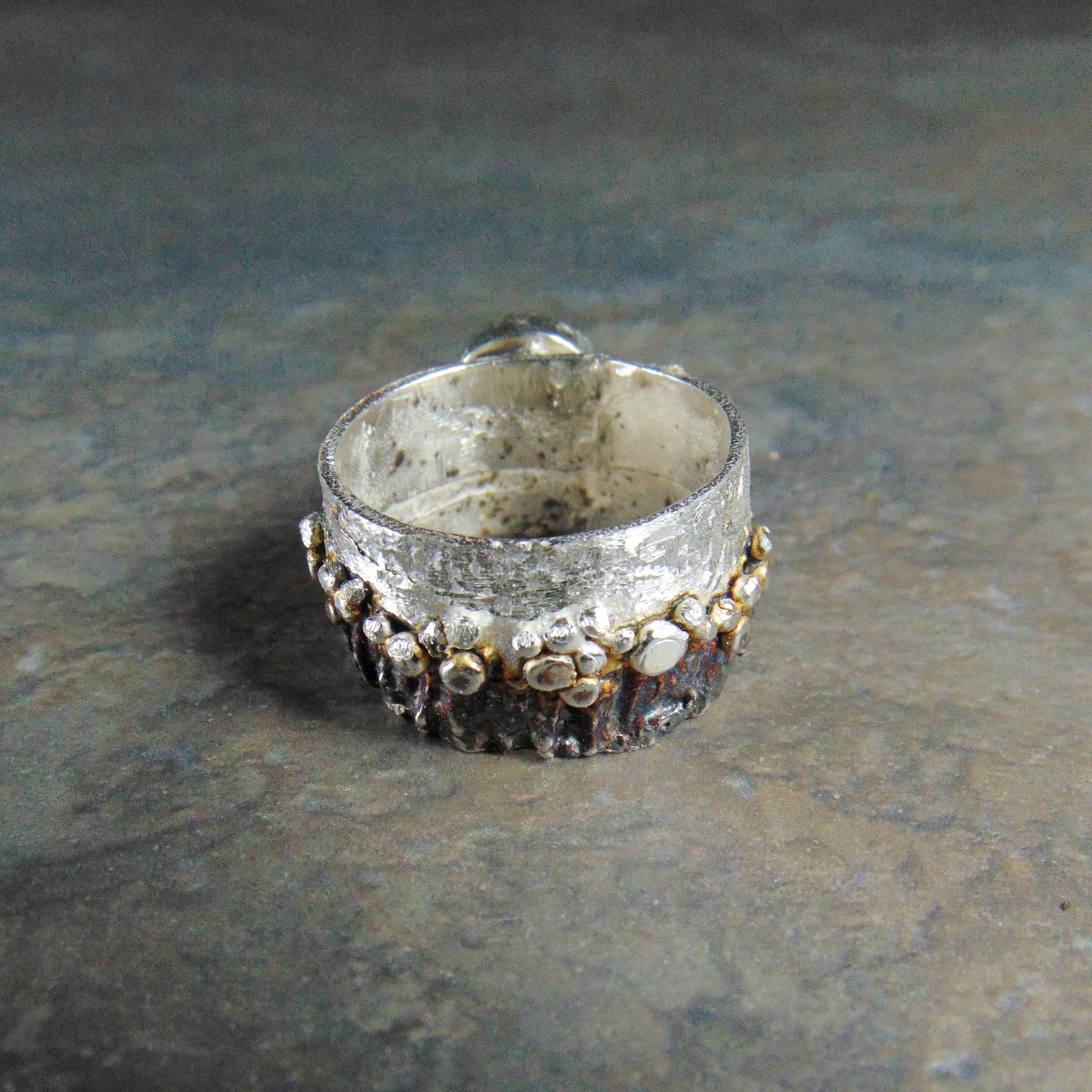 Obrączka z akwamarynem - EPIR Art Jewellery&Gemstone