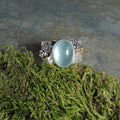 Obrączka z akwamarynem - EPIR Art Jewellery&Gemstone