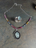Obrączka z akwamarynem - EPIR Art Jewellery&Gemstone