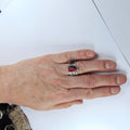 Obrączka z turmalinem arbuzowym - EPIR Art Jewellery&Gemstone