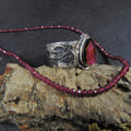 Obrączka z turmalinem arbuzowym - EPIR Art Jewellery&Gemstone