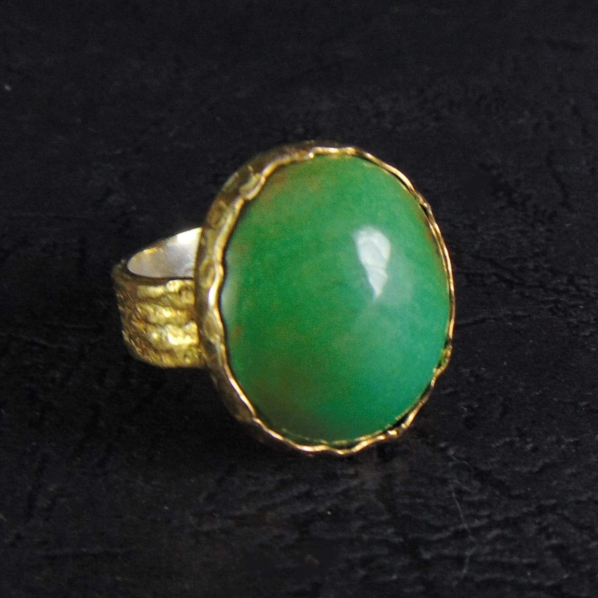 Pierścień z zielonym turkusem - EPIR Art Jewellery&Gemstone