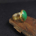 Pierścień z zielonym turkusem - EPIR Art Jewellery&Gemstone