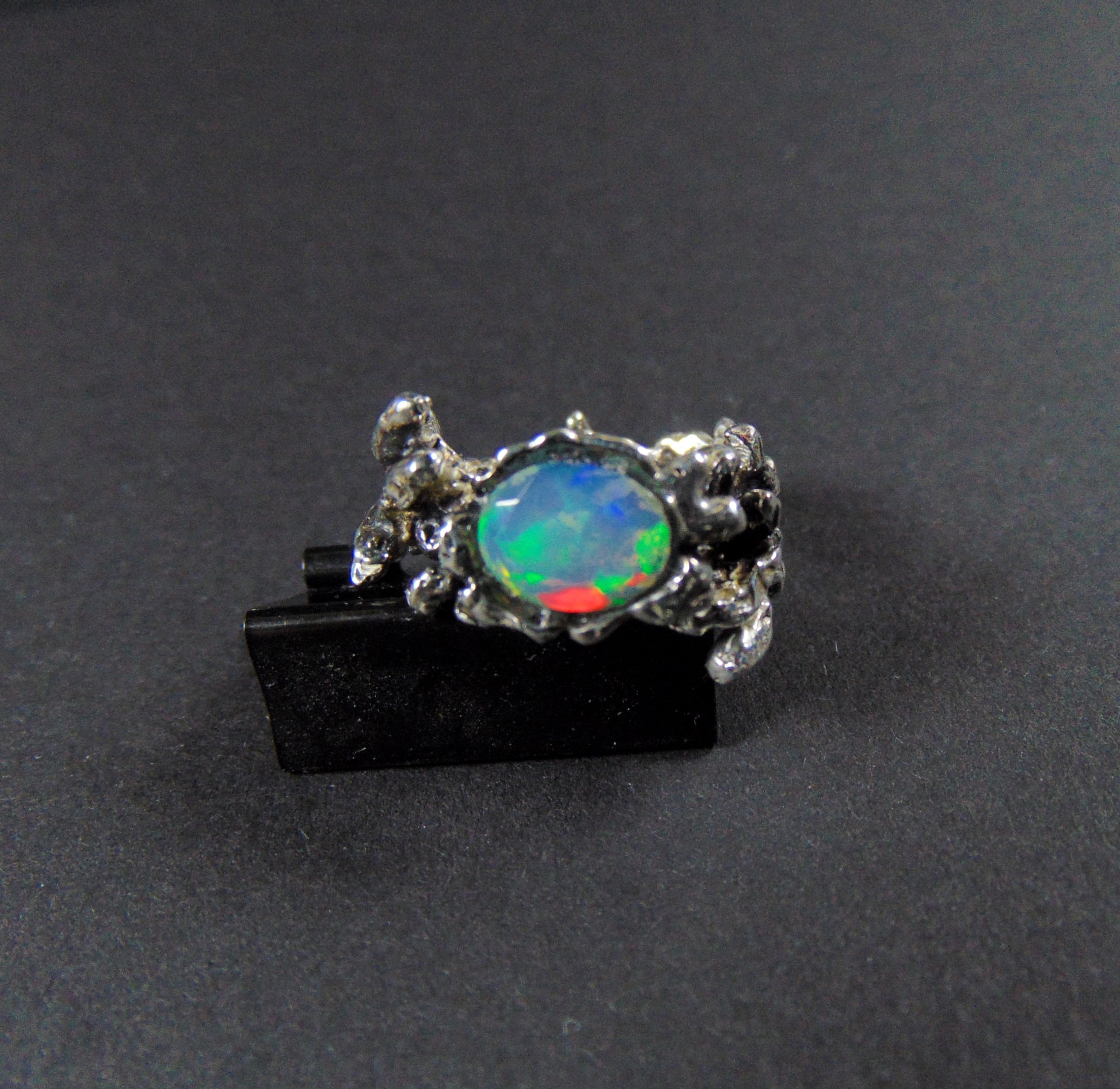 Pierścionek "Gałązki" z opalem - EPIR Art Jewellery&Gemstone
