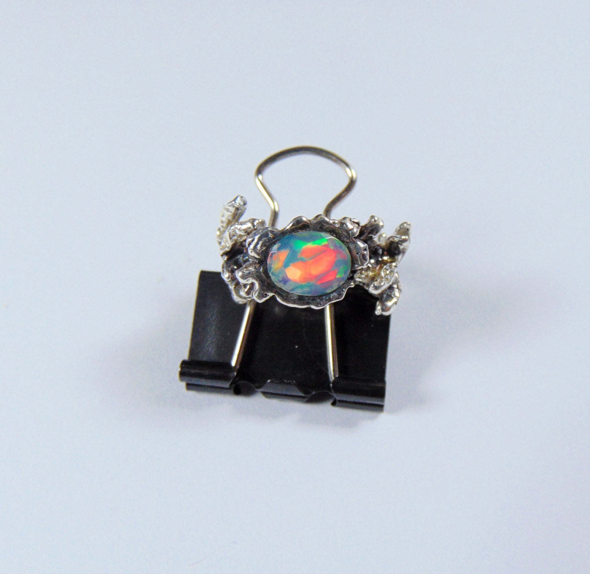 Pierścionek "Gałązki" z opalem - EPIR Art Jewellery&Gemstone