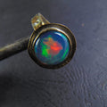 Pierścionek na kutej obrączce z wielokolorowym opalem - EPIR Art Jewellery&Gemstone