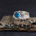 Pierścionek z niebieskim topazem - EPIR Art Jewellery&Gemstone