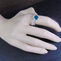 Pierścionek z niebieskim topazem - EPIR Art Jewellery&Gemstone
