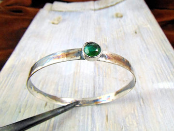 Srebrna Bransoletka z Turmalinem - EPIR Art Jewellery&Gemstone