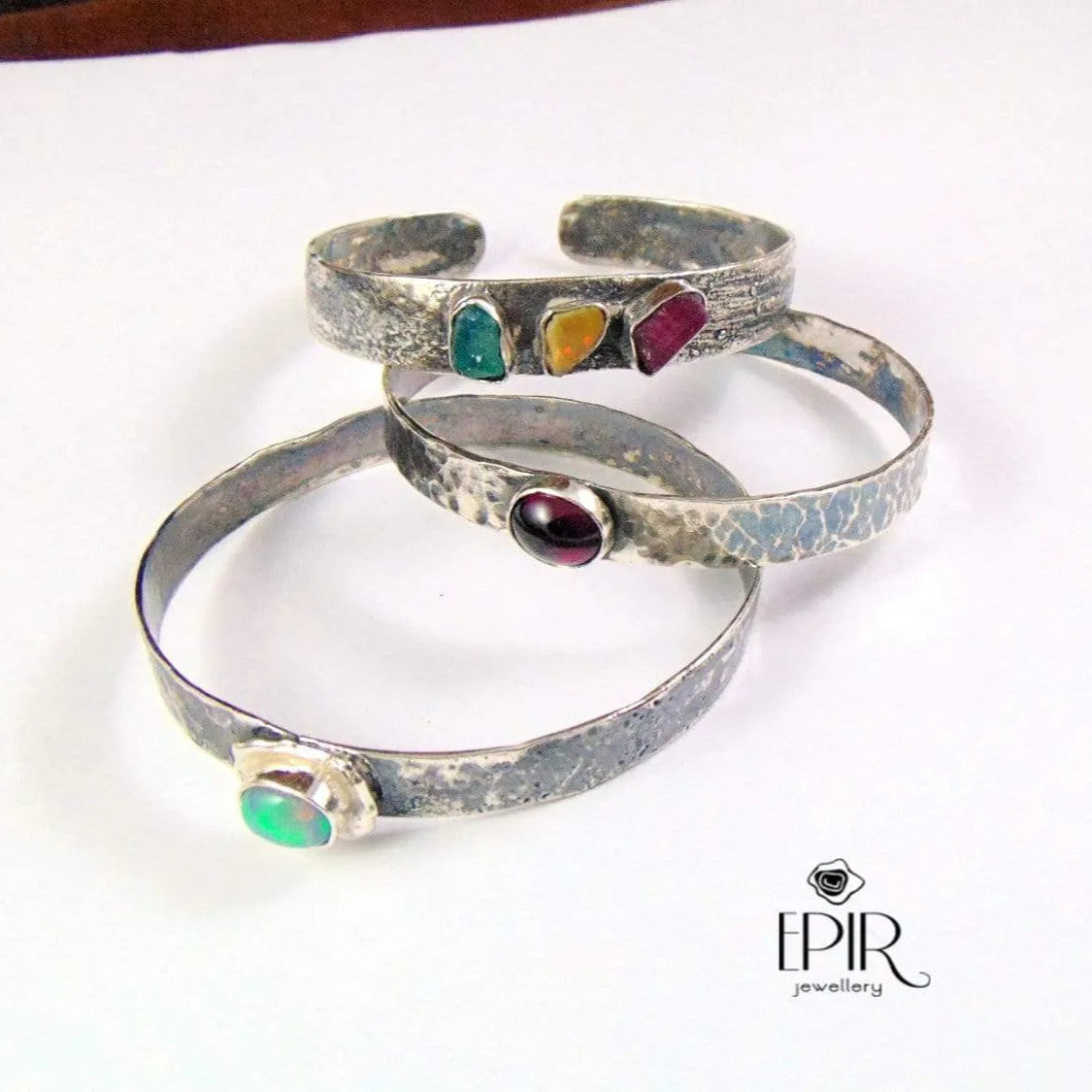 Srebrna kuta bransoletka z opalem etiopskim - EPIR Art Jewellery&Gemstone