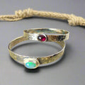 Srebrna kuta bransoletka z opalem etiopskim - EPIR Art Jewellery&Gemstone