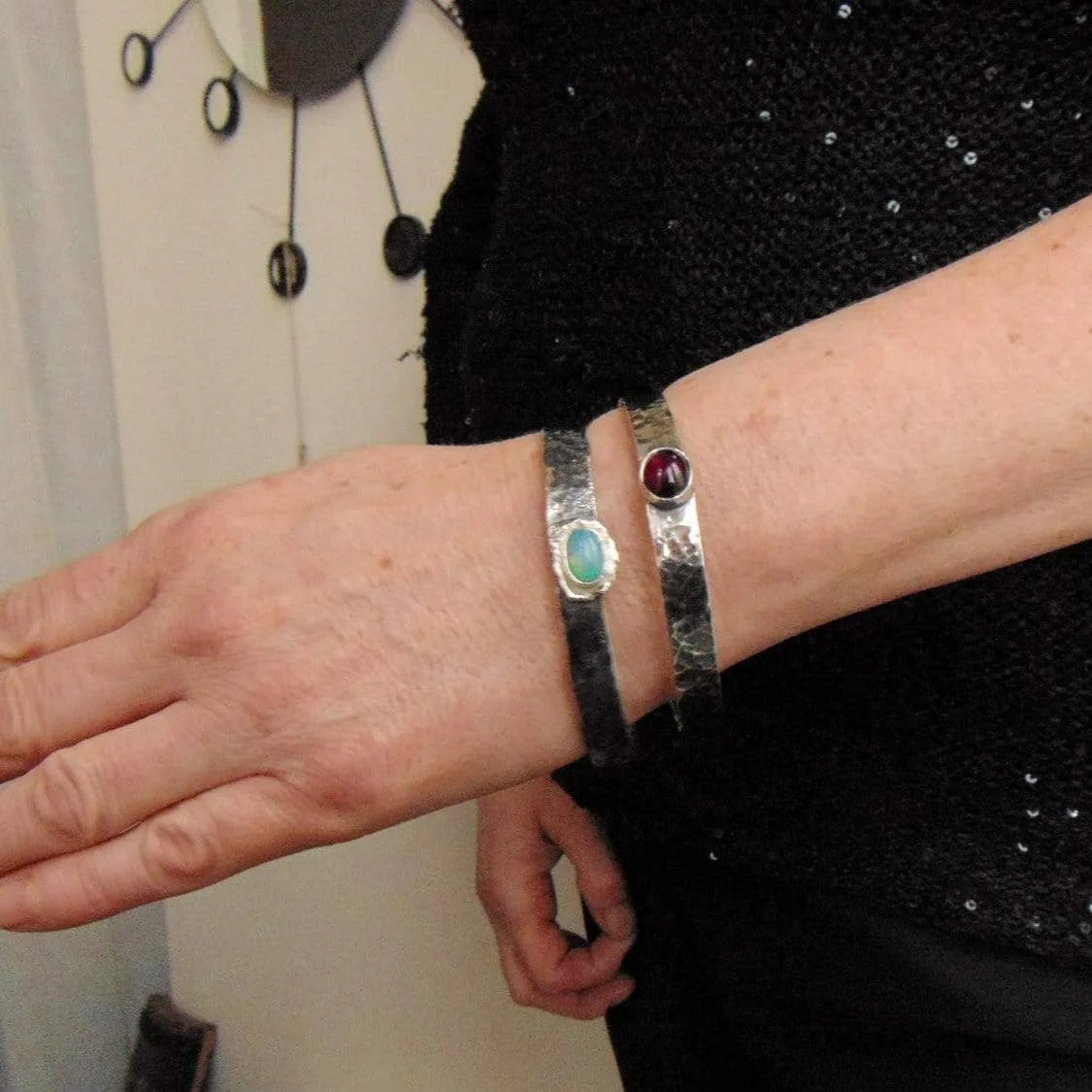 Srebrna kuta bransoletka z opalem etiopskim - EPIR Art Jewellery&Gemstone