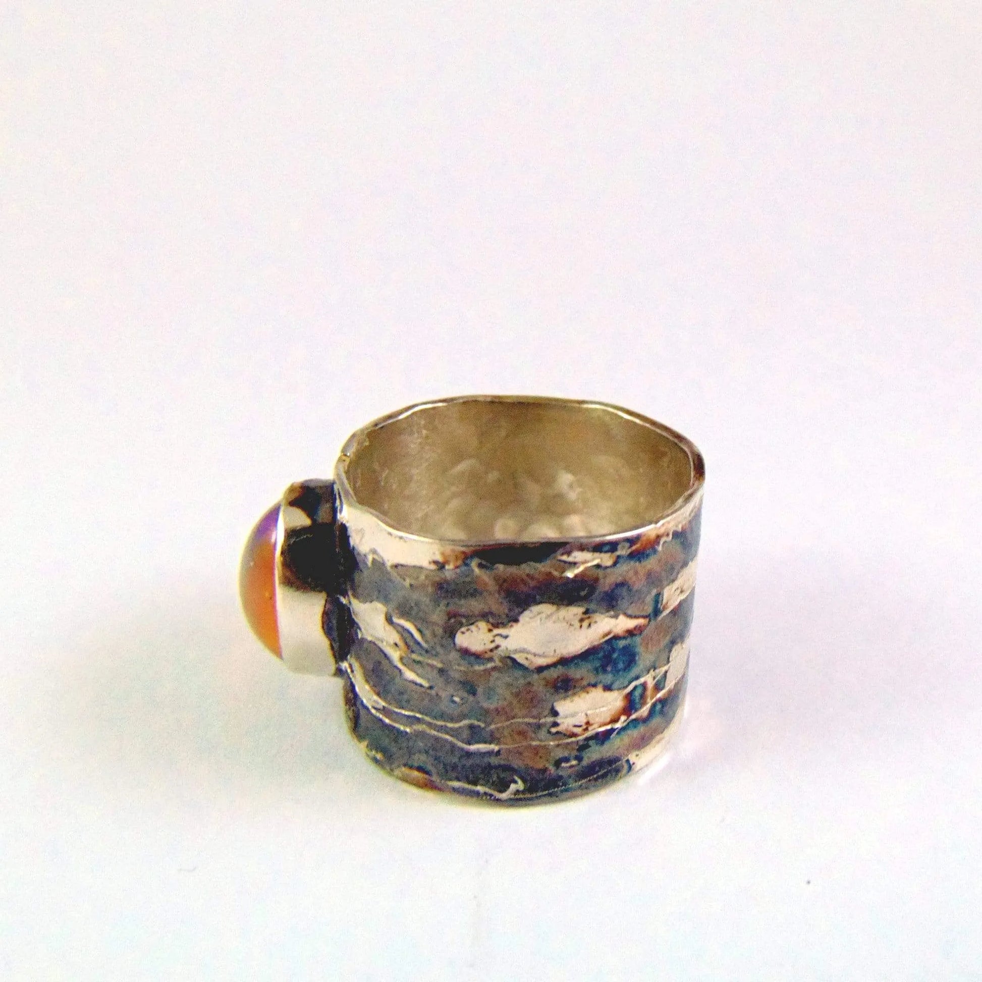 Szeroka obrączka opalem etiopskim - EPIR Art Jewellery&Gemstone