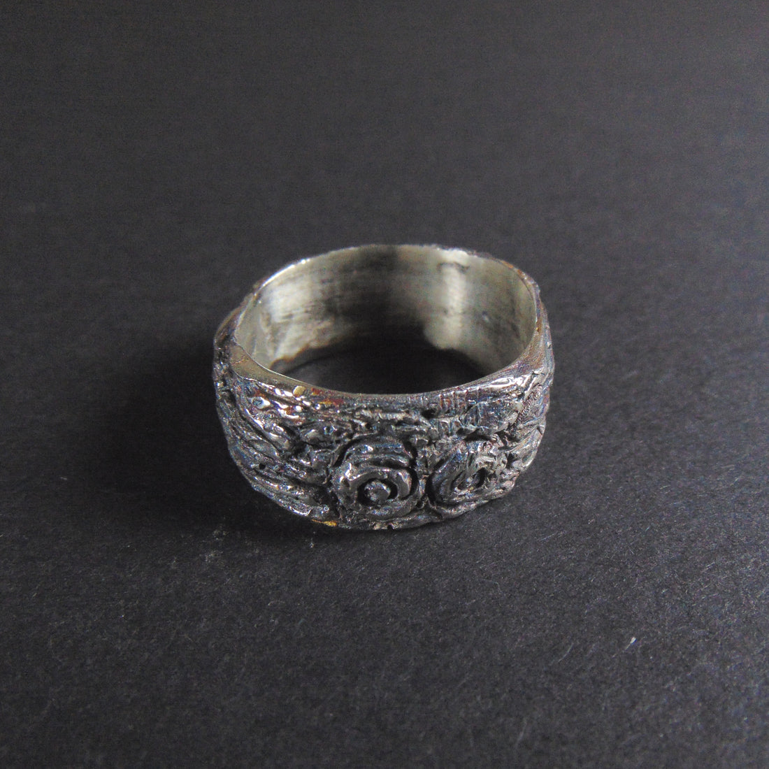 Szeroka obrączka z kolekcji " Kora drzew" - EPIR Art Jewellery&Gemstone