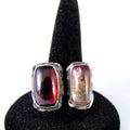 Turmalin i granat - pierścionek - EPIR Art Jewellery&Gemstone
