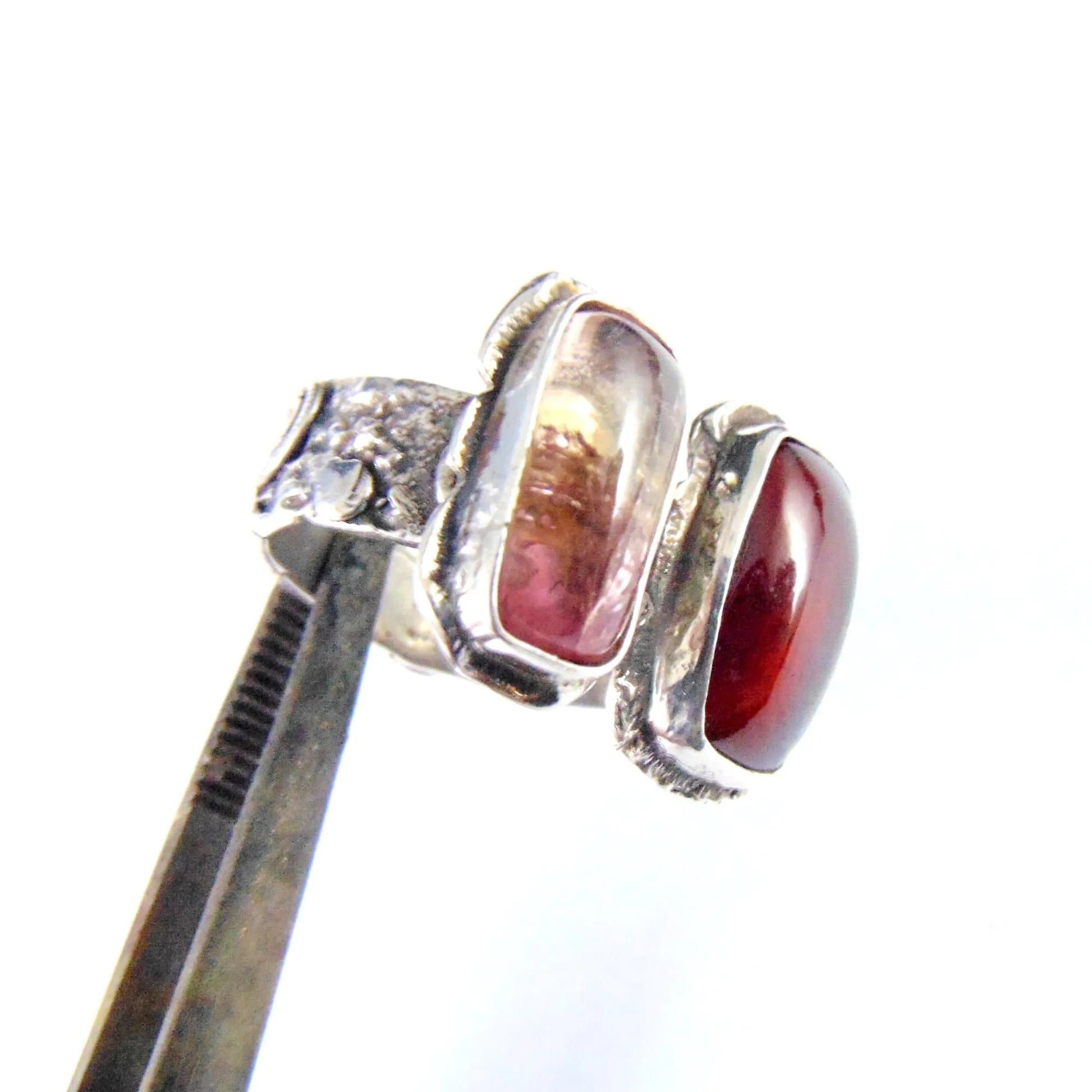 Turmalin i granat - pierścionek - EPIR Art Jewellery&Gemstone