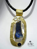 Wisior Pozłacany z Boulder Opalem, Opale Australijskie - EPIR Art Jewellery&Gemstone