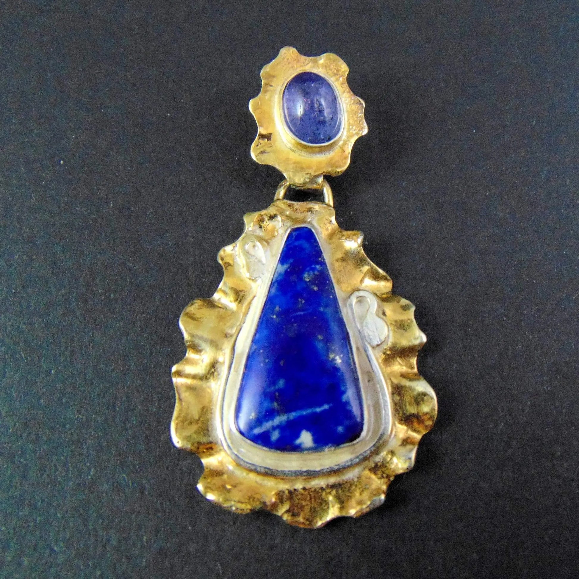 Wisior pozłacany z lazurytem - EPIR Art Jewellery&Gemstone