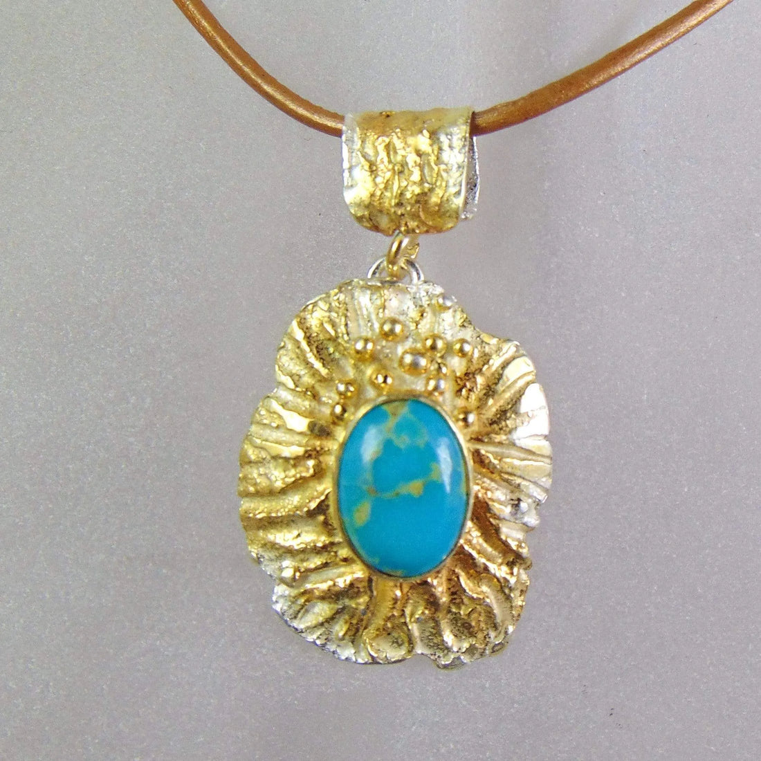 Wisior srebrny z turkusem z Brazylii - EPIR Art Jewellery&Gemstone