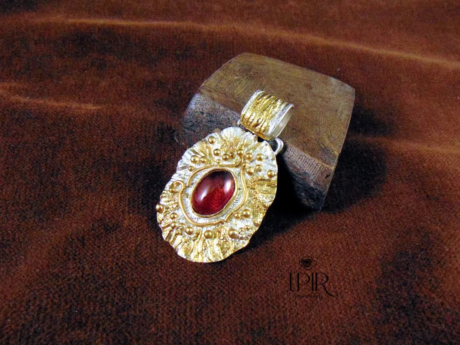 Wisior Srebrny z Turmalinem, Artystyczny - EPIR Art Jewellery&Gemstone