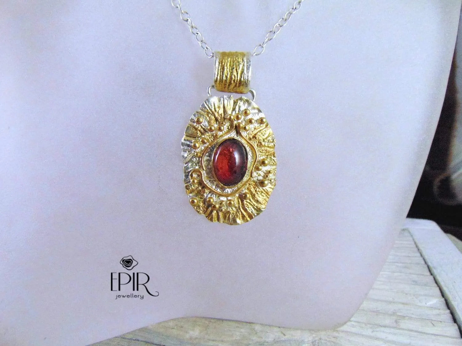 Wisior Srebrny z Turmalinem, Artystyczny - EPIR Art Jewellery&Gemstone